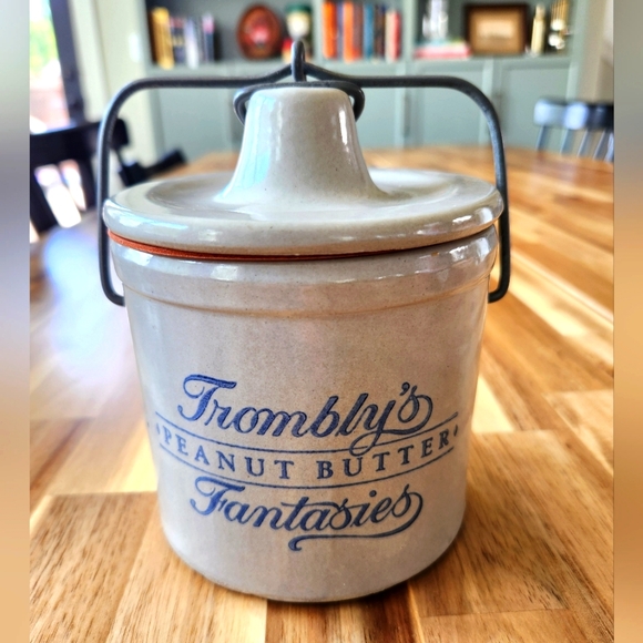 Other - Vintage Trombley's Peanut Butter Stoneware Jar - Used as Sourdough Starter Crock